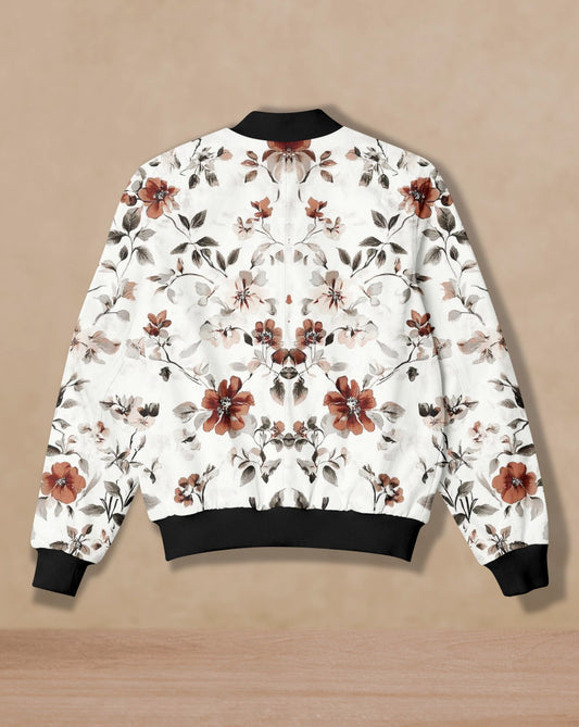 Classic Floral Art Bomber Jacket #BJ101