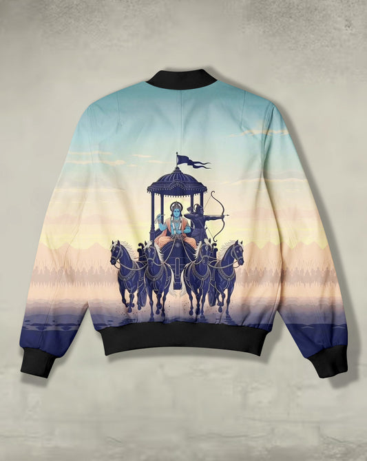 Sarth Print Bomber Jacket #BJ113