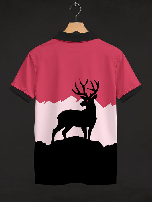 Dear Print Polo T-Shirt #PP152