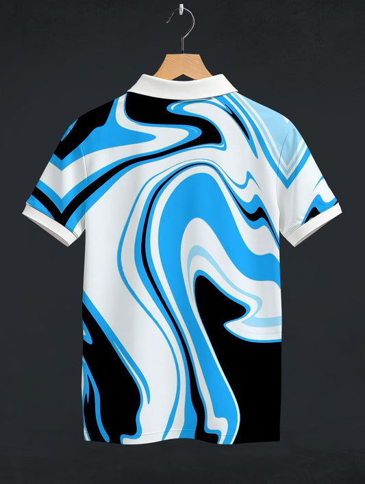 Paint Art Printed Polo T-Shirt #PP136