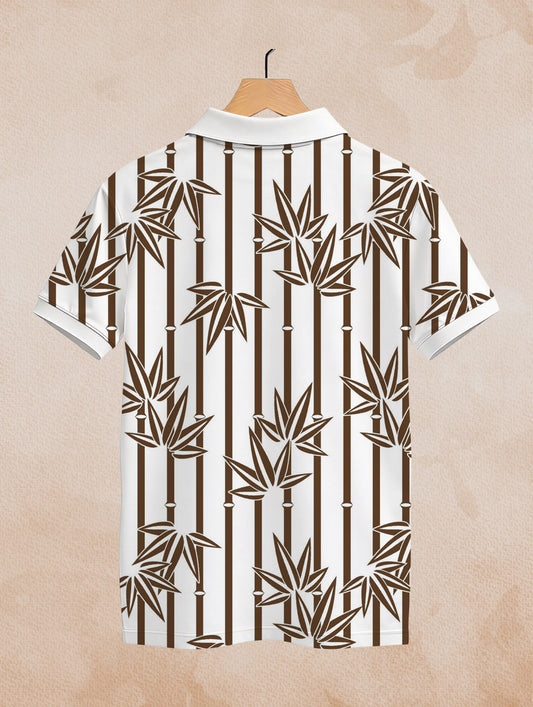 Bamboo Printed Polo #PP118