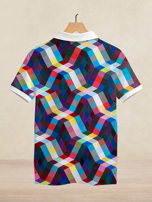 Mosaic Printed Polo #PP115