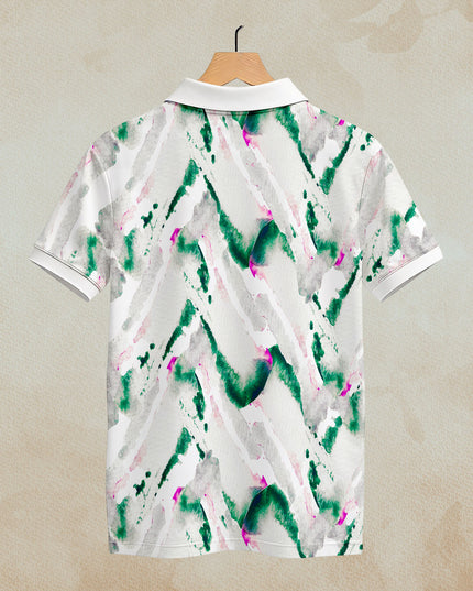 Watercolour Seamless Printed Polo #PP123