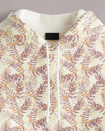 Leaf Print Hoodie #110