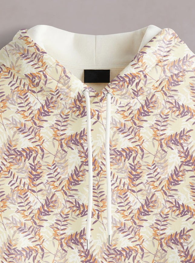 Leaf Print Hoodie #110