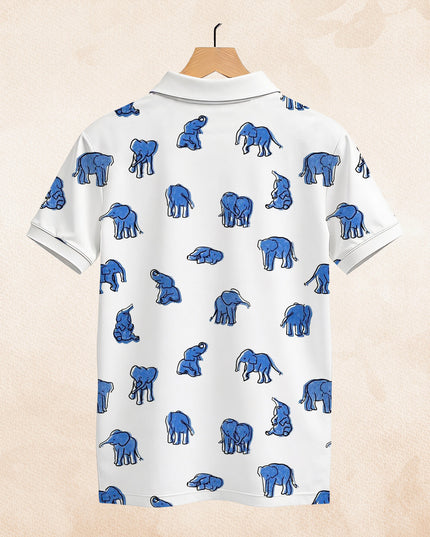 Small Elephant Printed Polo #PP114