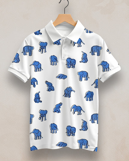 Small Elephant Printed Polo #PP114