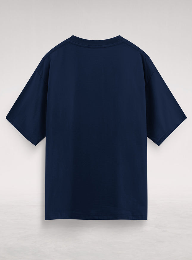 Navy Blue Basic Oversized T-Shirt #125