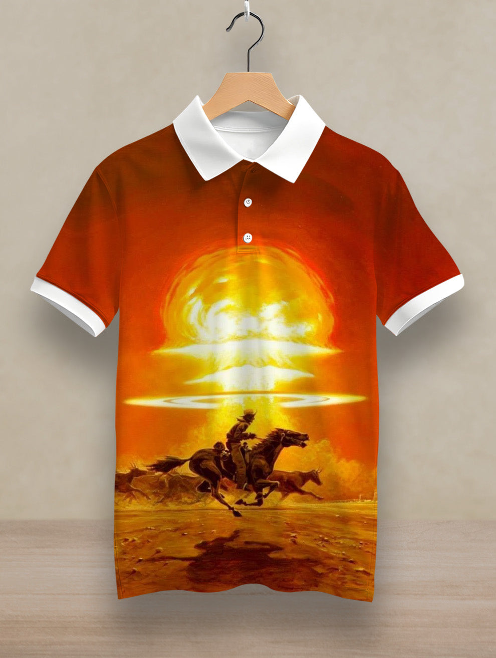 Horse Rider Printed Polo #PP113