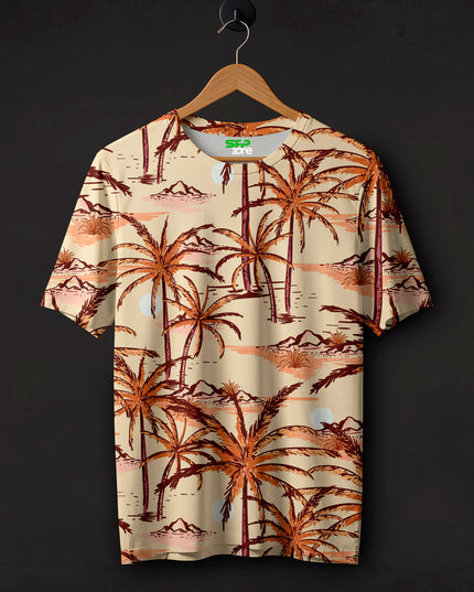Summer Island Print T-Shirt #PT134