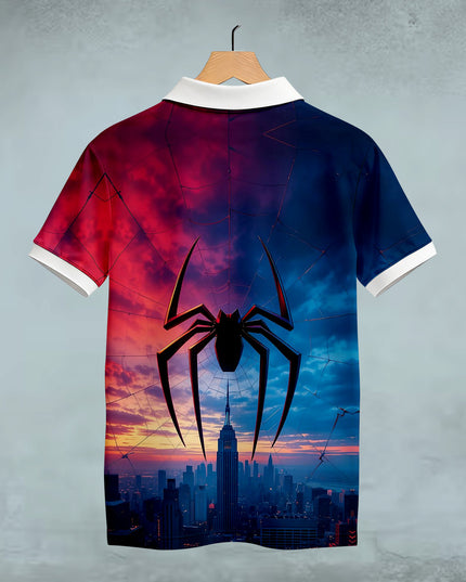 Big Spider Printed Polo #PP112