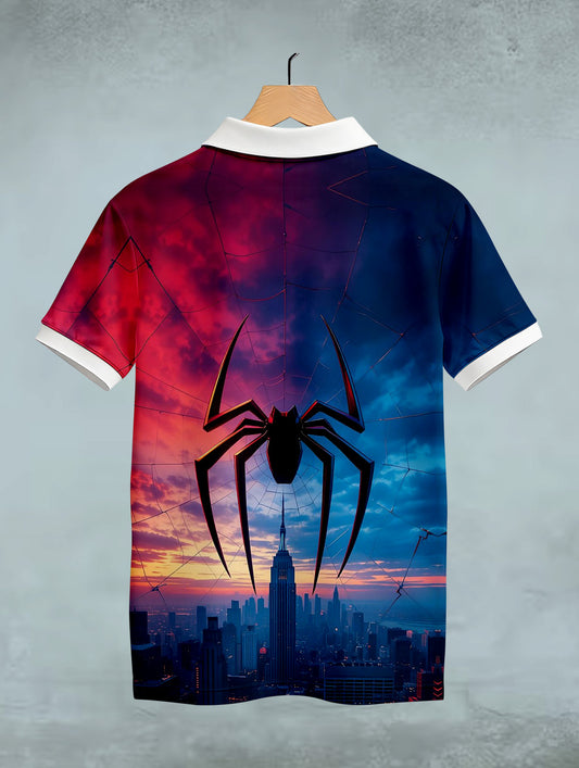 Big Spider Printed Polo #PP112