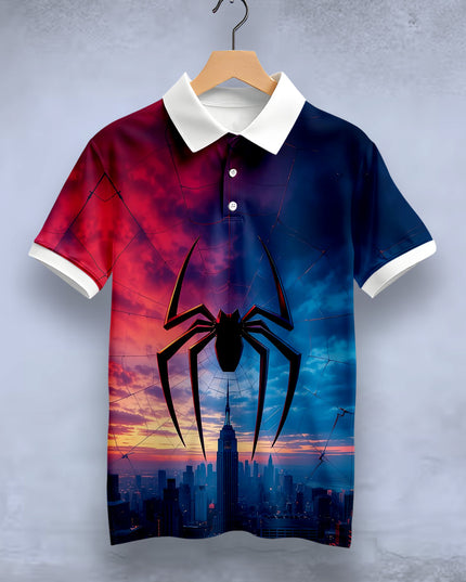 Big Spider Printed Polo #PP112