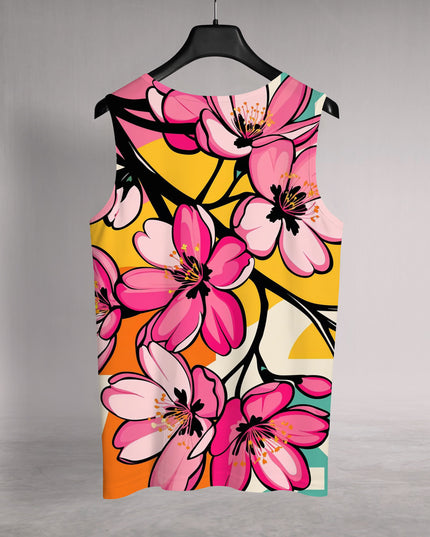 Pink Floral Printed Sando #110