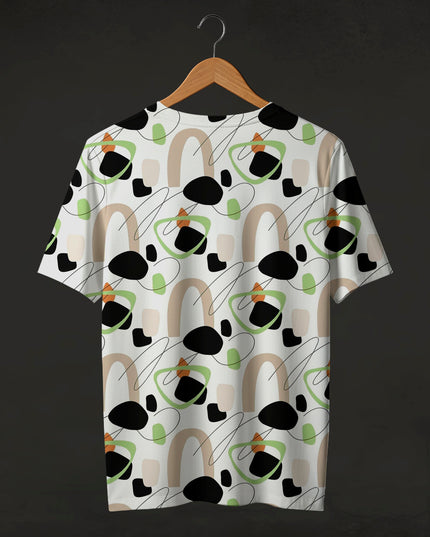 Scribble Arch Print T-Shirt #PT174