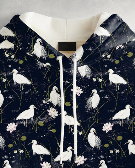 Heron Printed Hoodie #114