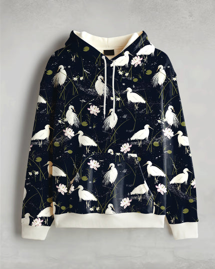 Heron Printed Hoodie #114