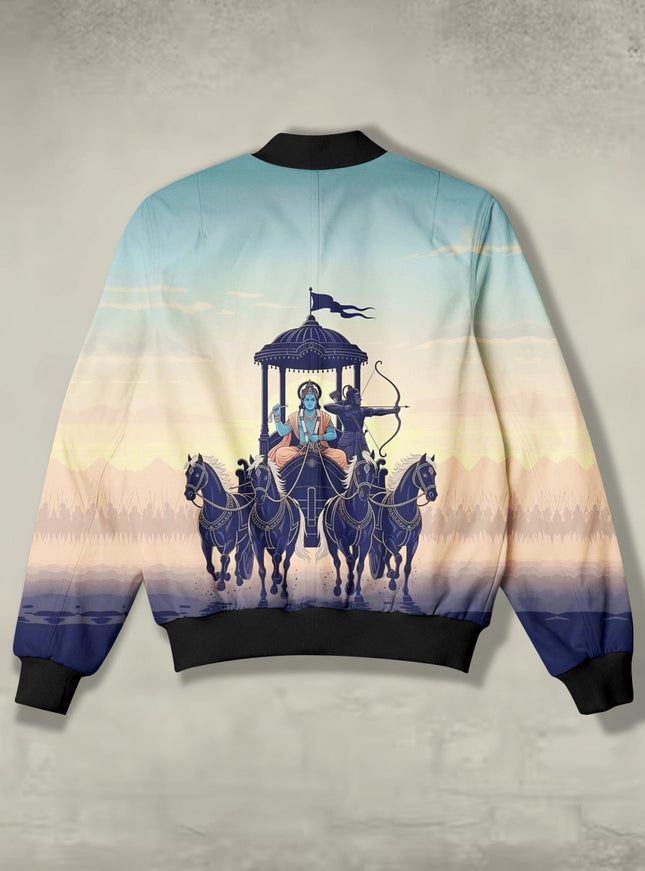 Sarth Print Bomber Jacket #BJ113
