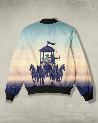 Sarth Print Bomber Jacket #BJ113