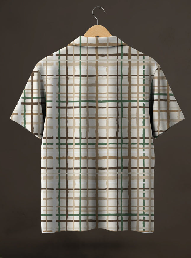 Classic Check Pattern Printed Shirt