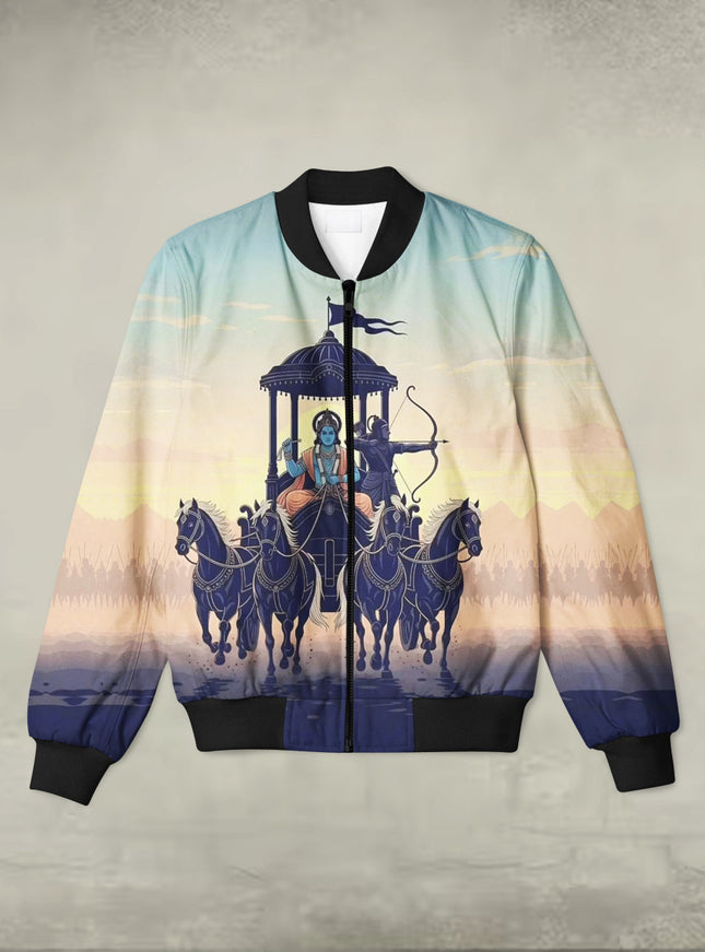 Sarth Print Bomber Jacket #BJ113