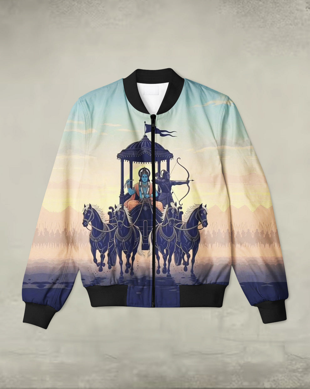 Sarth Print Bomber Jacket #BJ113