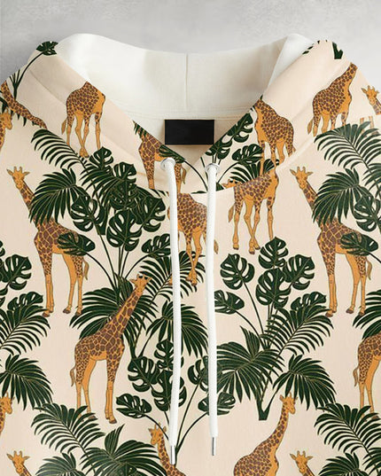 Giraffe Printed Hoodie #115