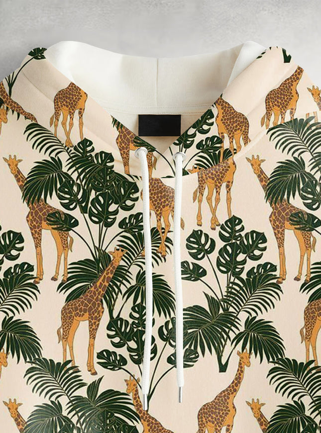 Giraffe Printed Hoodie #115