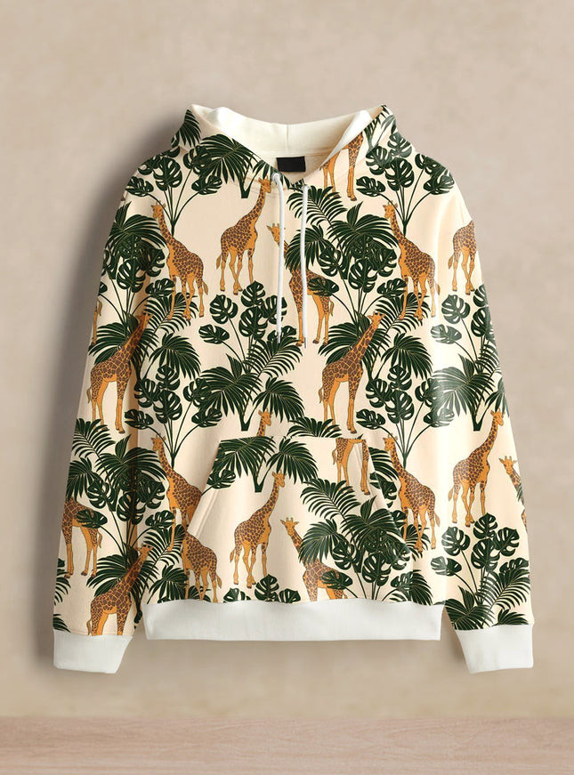 Giraffe Printed Hoodie #115