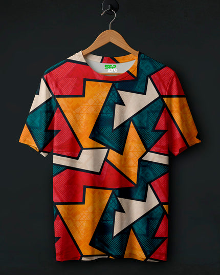 Abstract Pattern Printed T-Shirt #PT122