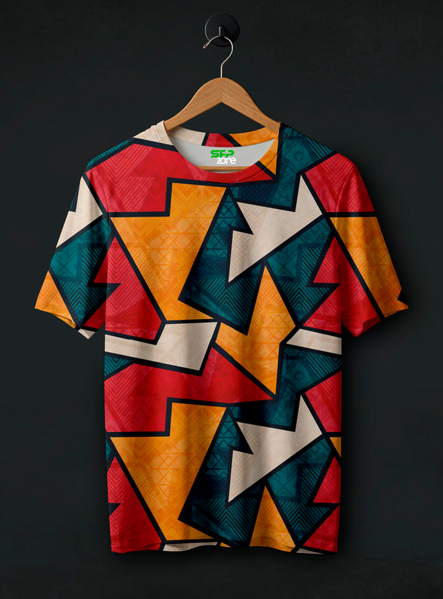 Abstract Pattern Printed T-Shirt #PT122