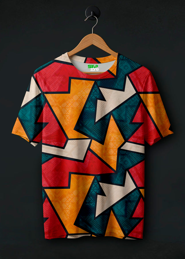 Abstract Pattern Printed T-Shirt #PT122