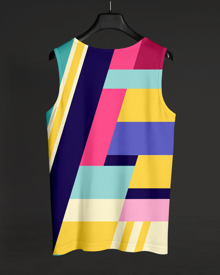 Multicolour Abstract Striped Sando #151