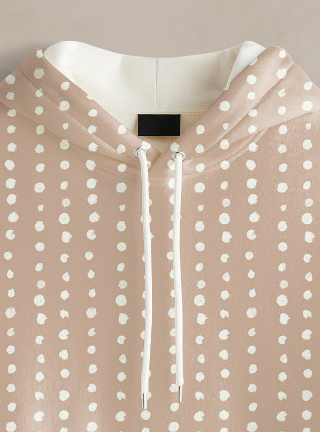 Dot Printed Hoodie #116