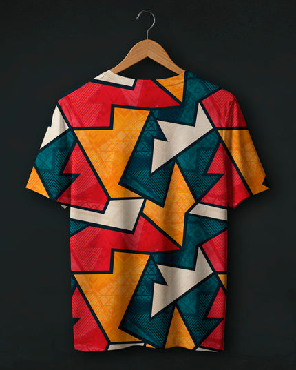 Abstract Pattern Printed T-Shirt #PT122
