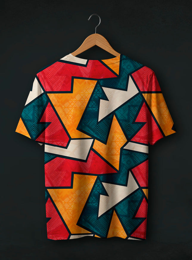 Abstract Pattern Printed T-Shirt #PT122