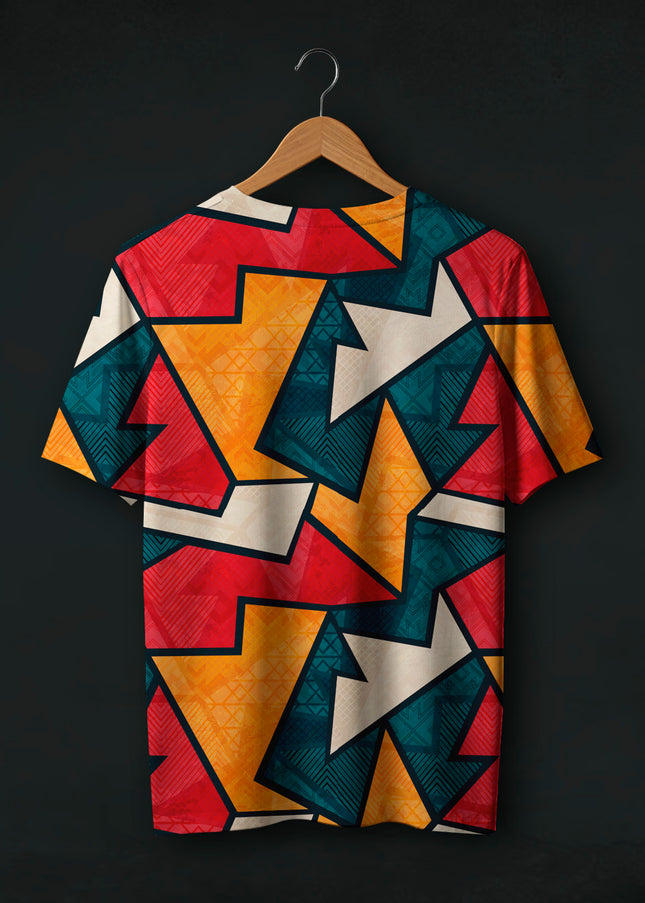 Abstract Pattern Printed T-Shirt #PT122
