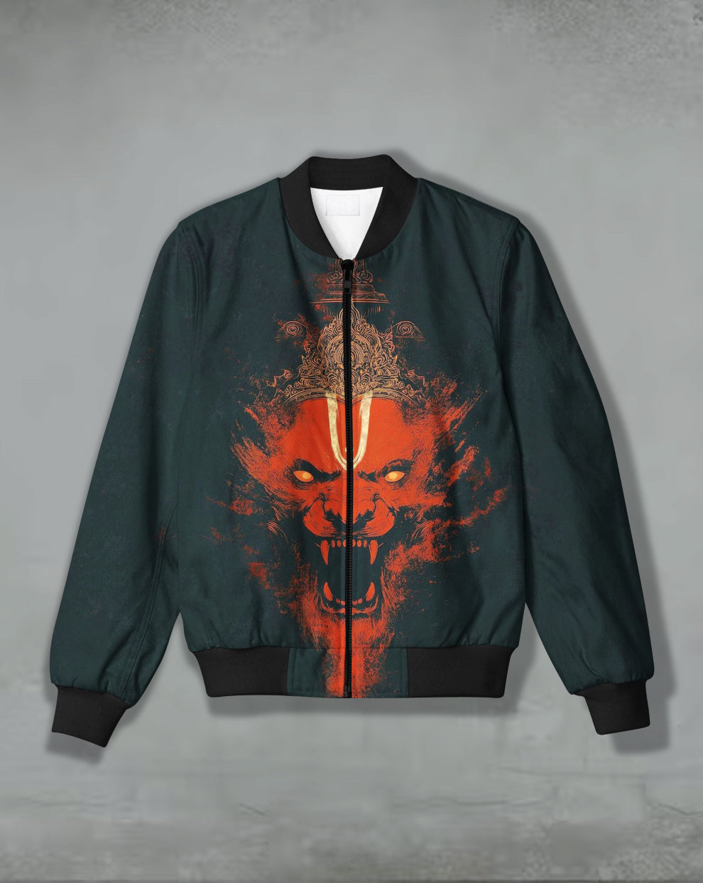 Narshimha Print Bomber Jacket #BJ115