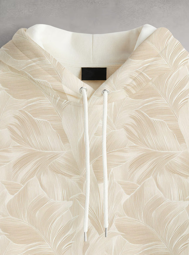 Big Leaf Printed Hoodie #117