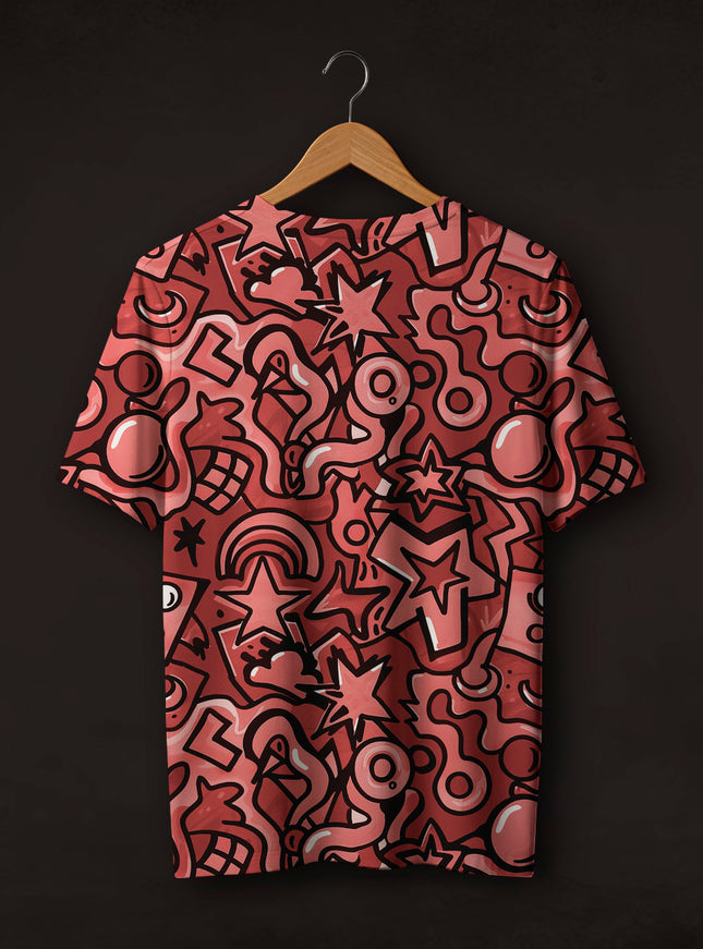 Doodle All Over Printed T-Shirt #PT123
