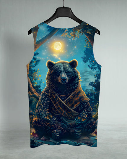 Bear Worshiping Printed Sando #129