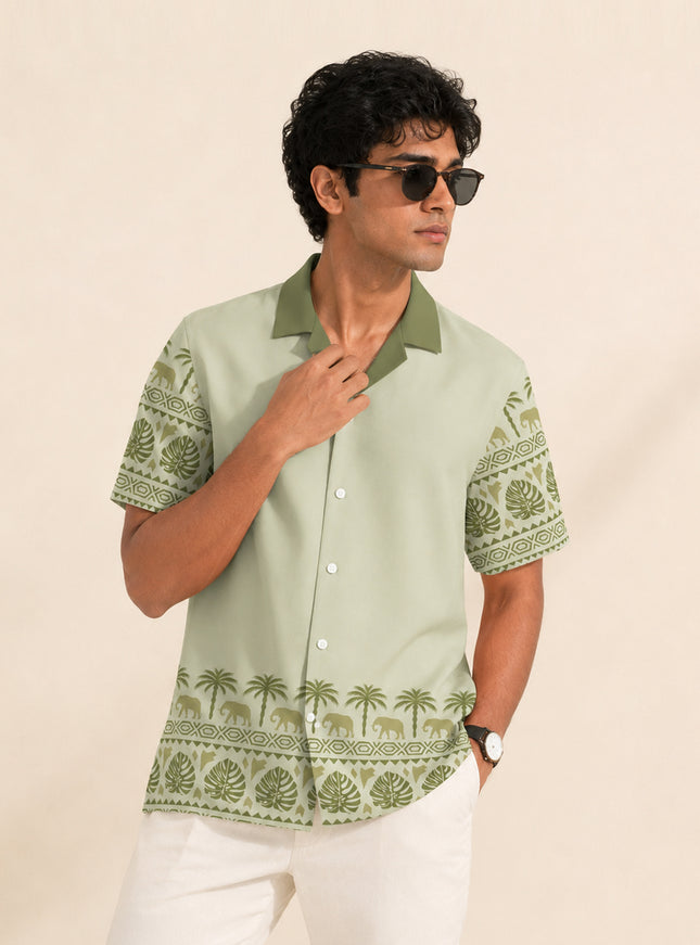 Elephant Tribal Print Shirt
