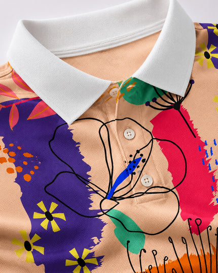 Men's Boho Printed Polo #PP122