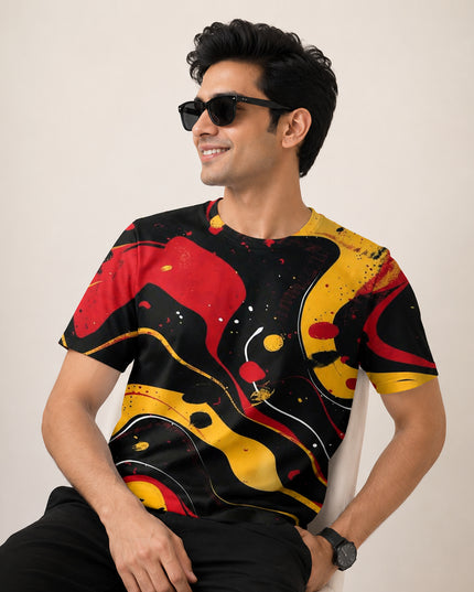 Magma Fluid Printed T-Shirt #PT178