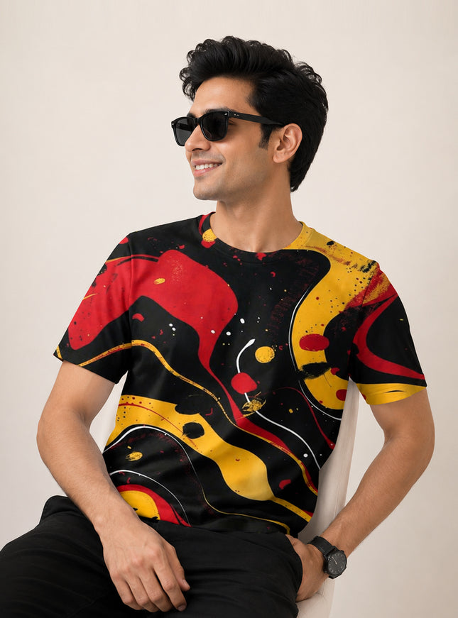Magma Fluid Printed T-Shirt #PT178