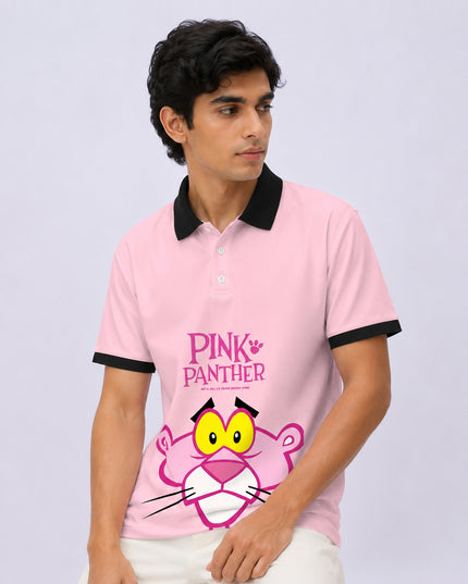 Pink Panther Printed Polo T-Shirt #PP182