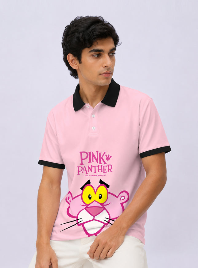 Pink Panther Printed Polo T-Shirt #PP182