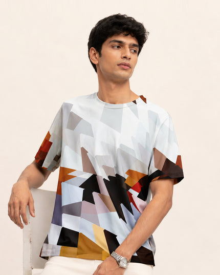 Hand Drawn Abstract Print T-Shirt #PT129