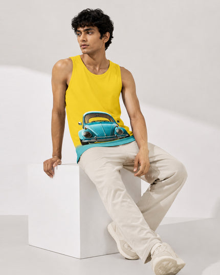 Vintage Car Graphic Printed Sando #143