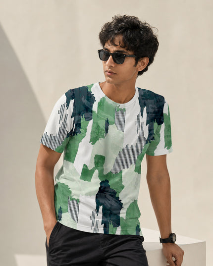 Halftone Print T-Shirt #PT128